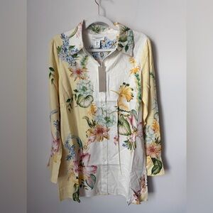 Viral Tropical Floral Button-Up Dress